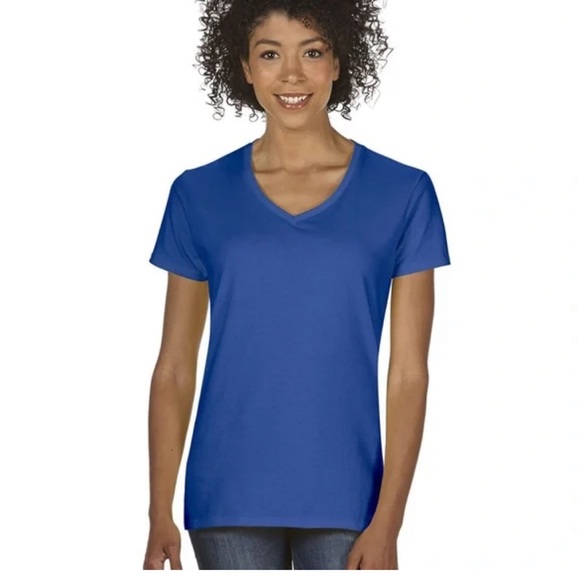 bcg Tops - BCG Blue‎ v-neck semi fitted fit Shirt size Small activewear top Athletic